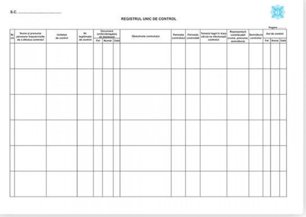 Registrul Unic de Control: Este obligatoriu chiar dacă nu ai angajați?